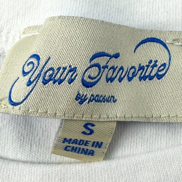Your Favorite by PacSun LA White Baby T-Shirt Size Small - Picture 5 of 7